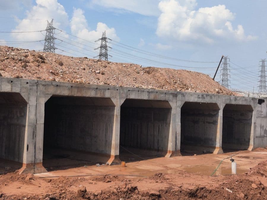 RCC twin-box bridge at NTPC Ramagundam