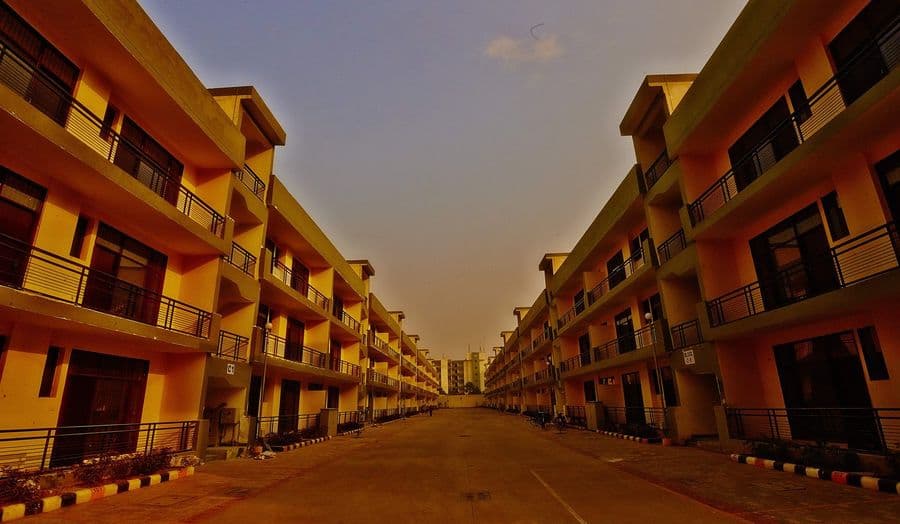 Completed residential block